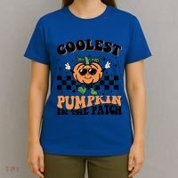 Retro Groovy Coolest Pumpkin In The Patch Halloween Autumn Cool Gift T-Shirt thumb 4