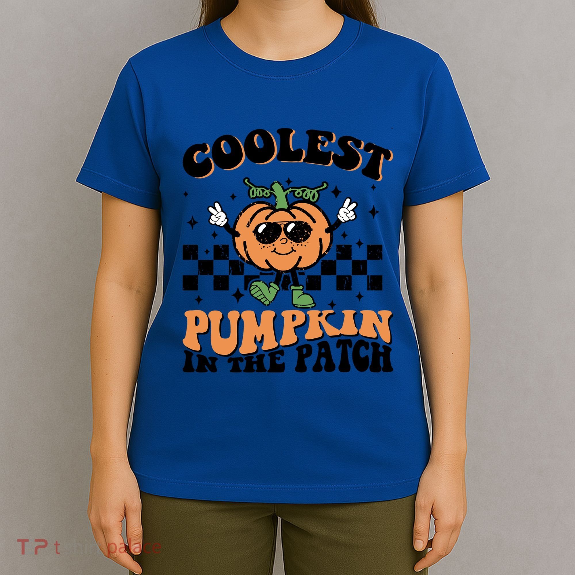 Retro Groovy Coolest Pumpkin In The Patch Halloween Autumn Cool Gift T-Shirt