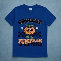 Retro Groovy Coolest Pumpkin In The Patch Halloween Autumn Cool Gift T-Shirt thumb 5