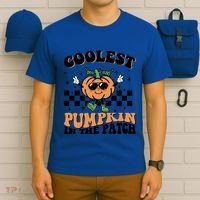 Retro Groovy Coolest Pumpkin In The Patch Halloween Autumn Cool Gift T-Shirt thumb 6