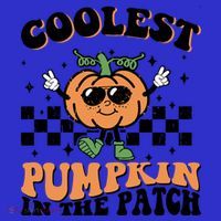 Retro Groovy Coolest Pumpkin In The Patch Halloween Autumn Cool Gift Women's Tank Top thumb 5