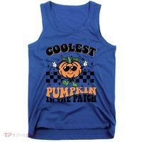 Retro Groovy Coolest Pumpkin In The Patch Halloween Autumn Cool Gift Tank Top thumb 0