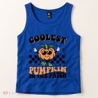 Retro Groovy Coolest Pumpkin In The Patch Halloween Autumn Cool Gift Tank Top thumb 2