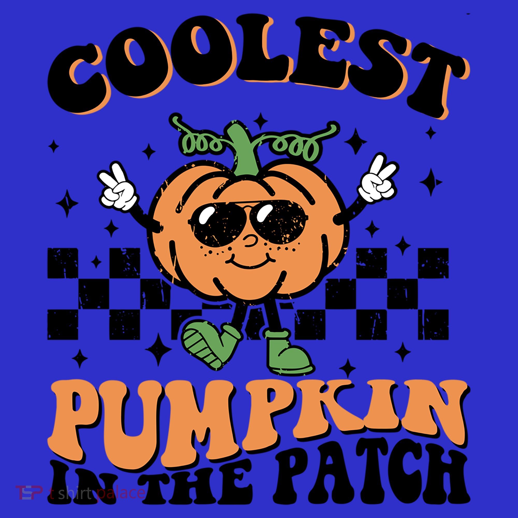Retro Groovy Coolest Pumpkin In The Patch Halloween Autumn Cool Gift Kids Long Sleeve Shirt
