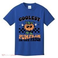 Retro Groovy Coolest Pumpkin In The Patch Halloween Autumn Cool Gift Kids T-Shirt thumb 0