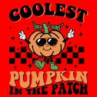 Retro Groovy Coolest Pumpkin In The Patch Halloween Autumn Cool Gift Santa Hat thumb 1