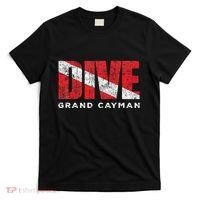Retro Grand Cayman Scuba Dive Vintage Dive Flag Diving T-Shirt thumb 0