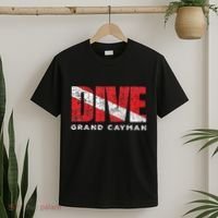 Retro Grand Cayman Scuba Dive Vintage Dive Flag Diving T-Shirt thumb 2