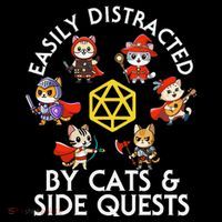 Rpg Gamer Cats Side Quests D20 Dice Nerdy Cat Coffee Mug thumb 5