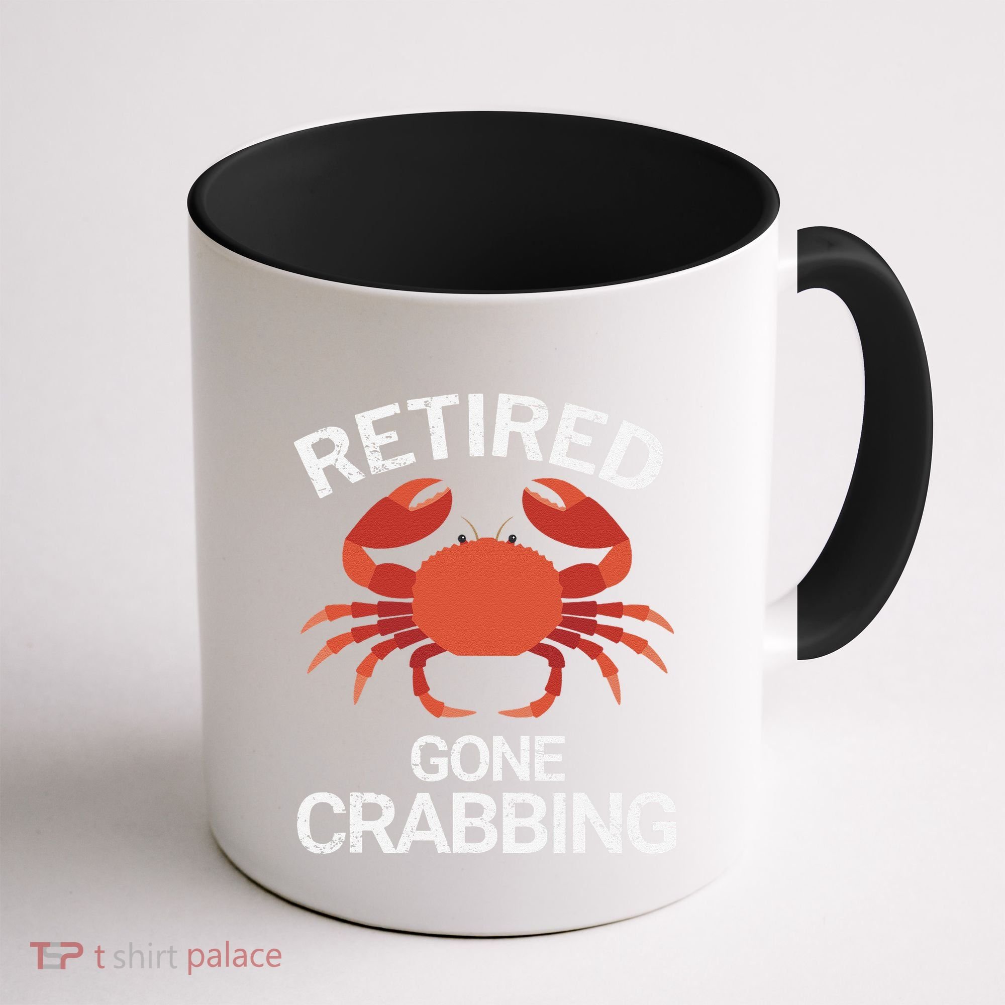 Retired Gone Crabbing Funny Crab Fishing Coffee Mug