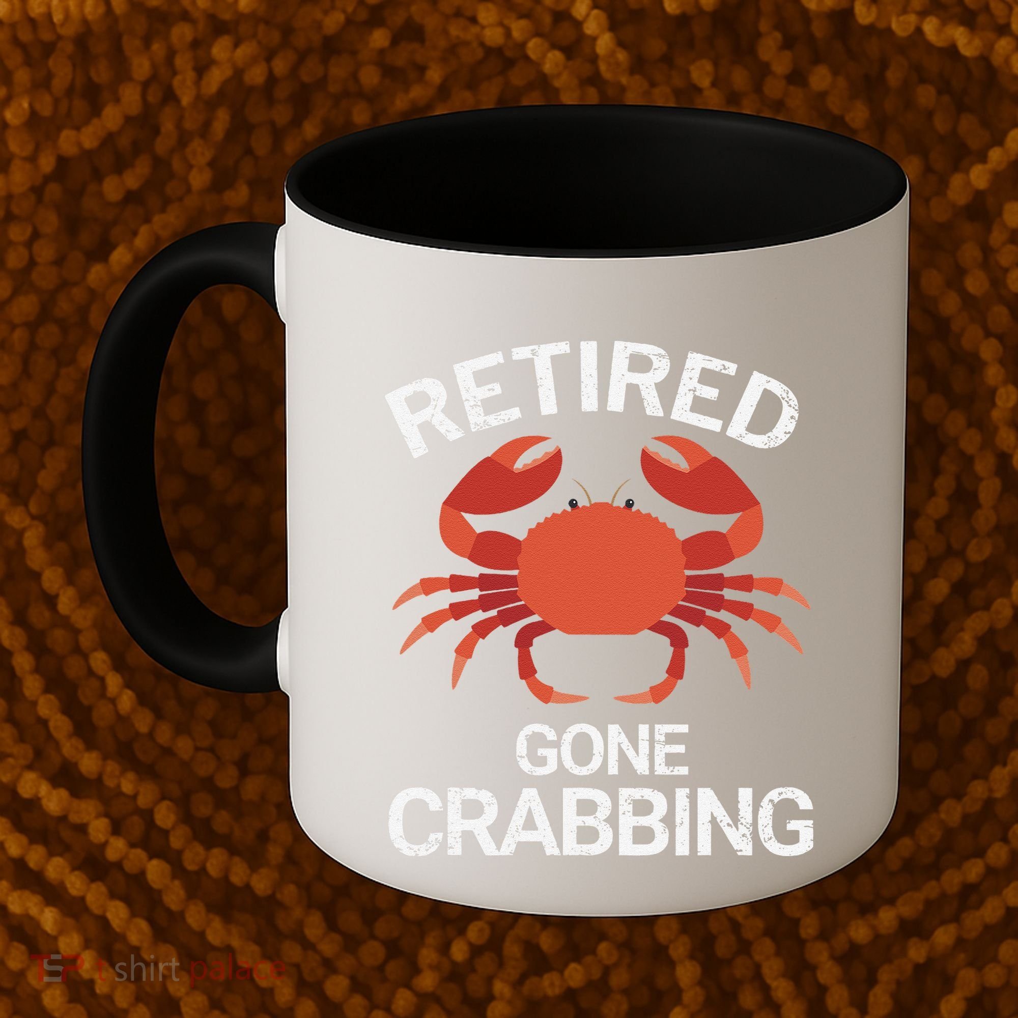 Retired Gone Crabbing Funny Crab Fishing Coffee Mug