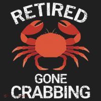 Retired Gone Crabbing Funny Crab Fishing Tumbler thumb 3