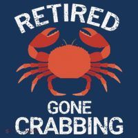 Retired Gone Crabbing Funny Crab Fishing Sweatshirt thumb 3