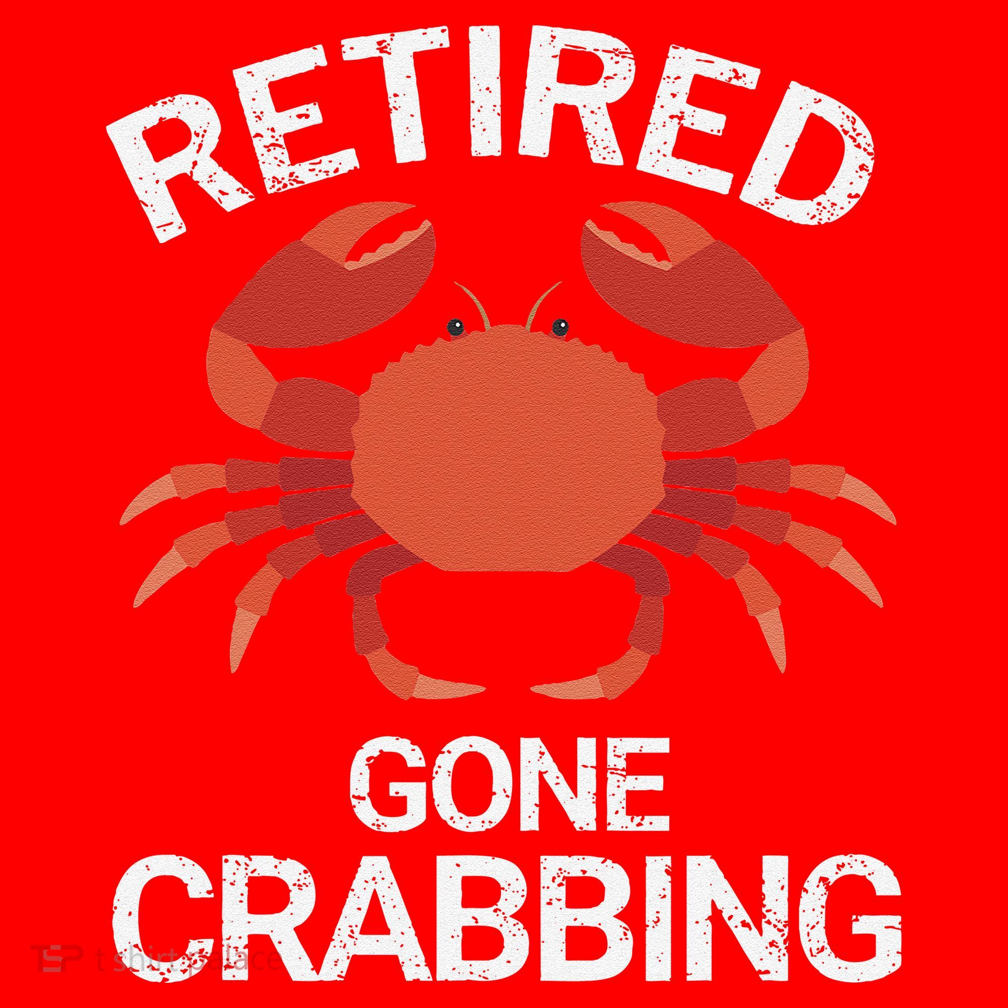 Retired Gone Crabbing Funny Crab Fishing Santa Hat