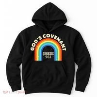 Rainbow God's Covenant Genesis 913 Bible Christian Lover Hoodie thumb 0