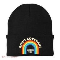 Rainbow God's Covenant Genesis 913 Bible Christian Lover Beanie thumb 0