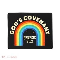 Rainbow God's Covenant Genesis 913 Bible Christian Lover Mousepad thumb 0