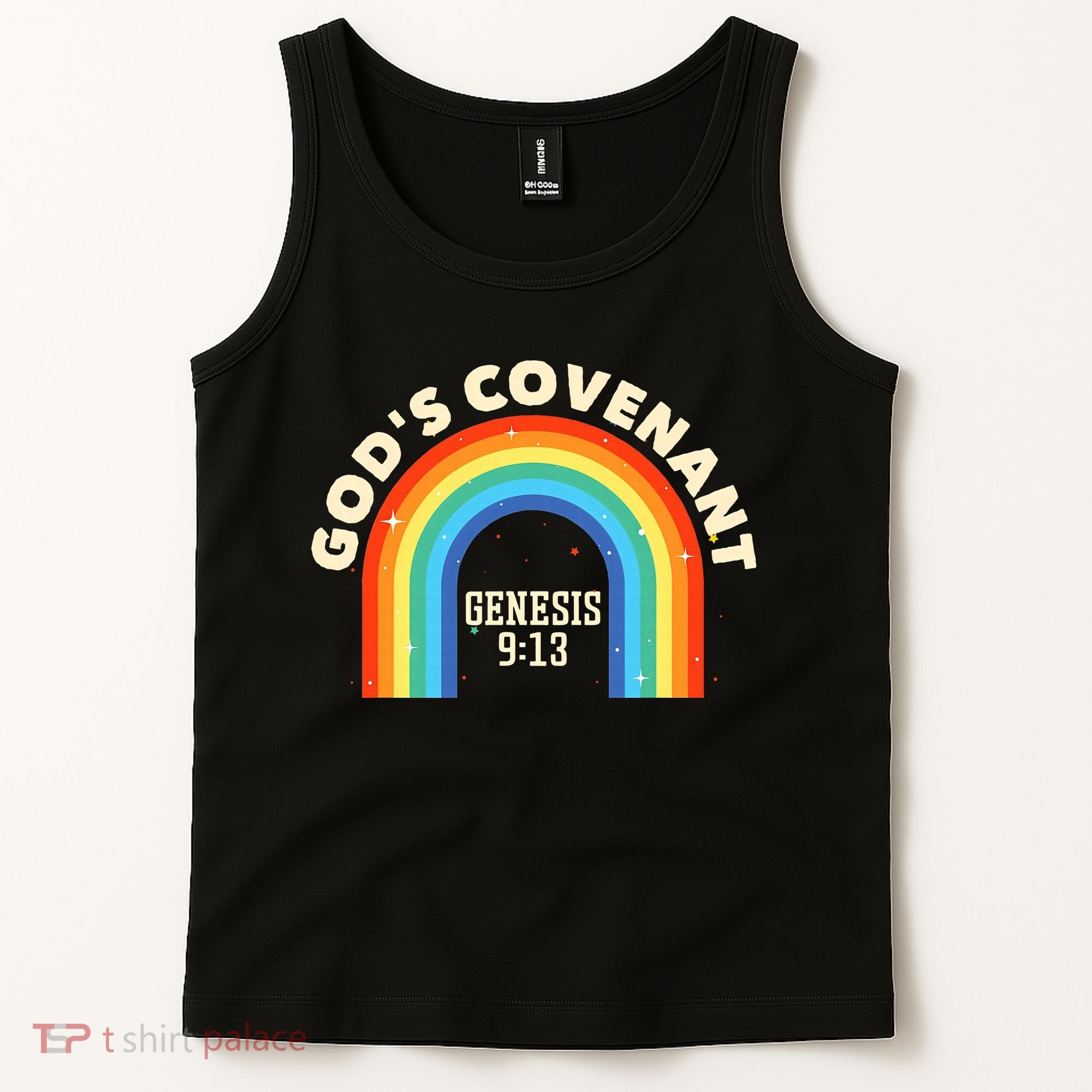 Rainbow God's Covenant Genesis 913 Bible Christian Lover Tank Top