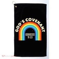 Rainbow God's Covenant Genesis 913 Bible Christian Lover Golf Towel thumb 0
