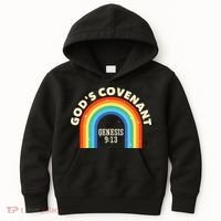 Rainbow God's Covenant Genesis 913 Bible Christian Lover Kids Hoodie thumb 0