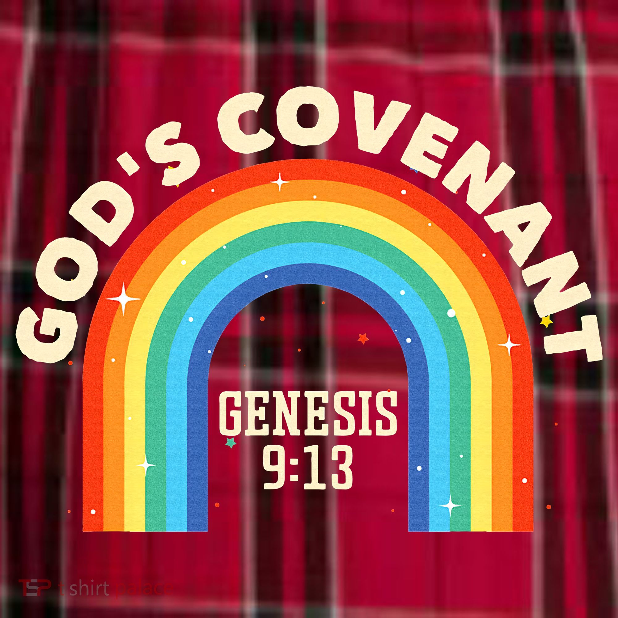 Rainbow God's Covenant Genesis 913 Bible Christian Lover Men's Flannel Plaid Pajama Pants