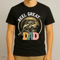 Reel Great Dad Fishing T-Shirt thumb 3