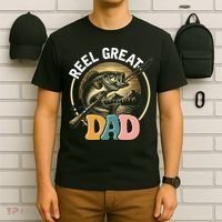 Reel Great Dad Fishing T-Shirt thumb 6