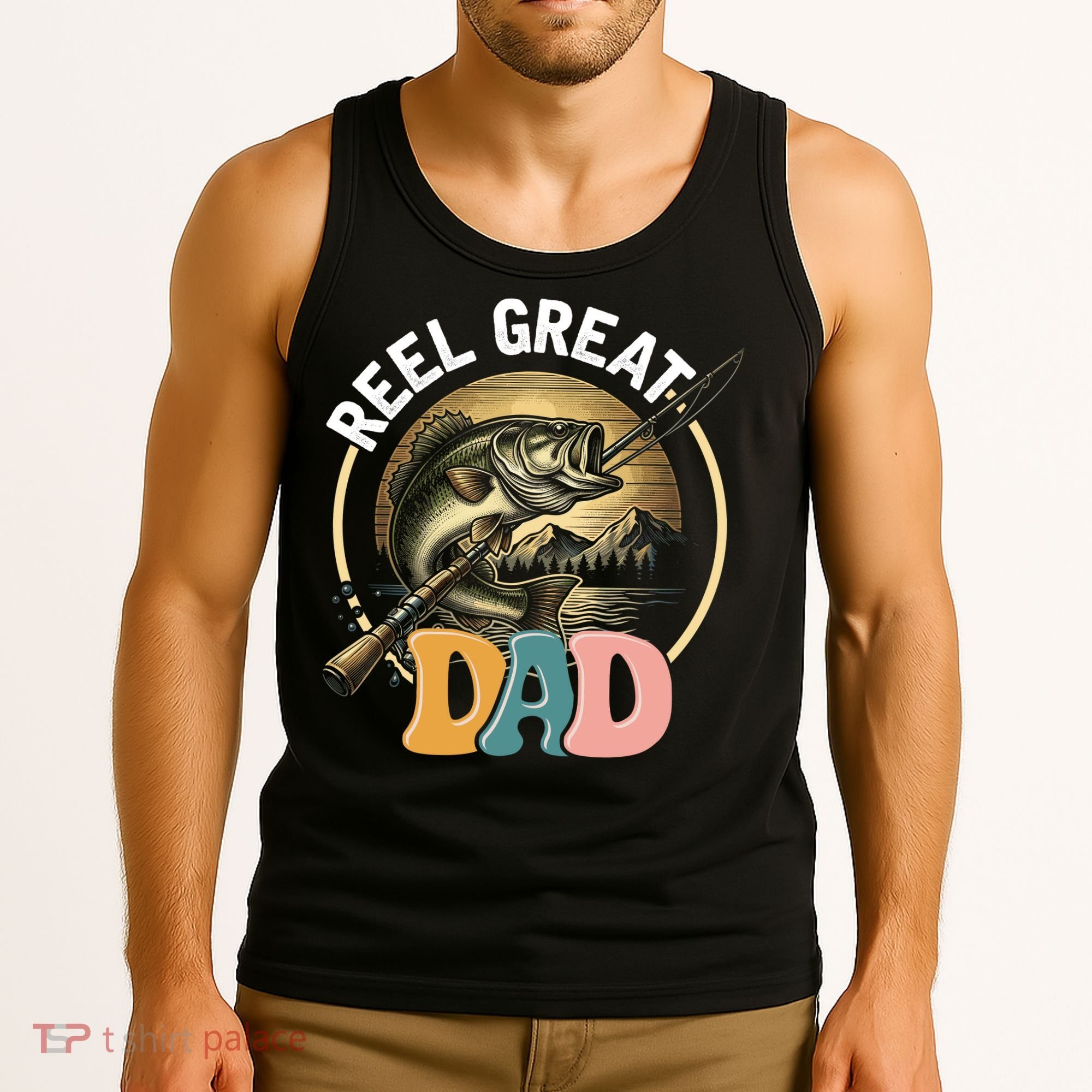 Reel Great Dad Fishing Tank Top
