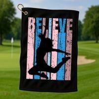 Retro Girls Dance Dancing Dancer Modern Dance Teacher Cool Gift Golf Towel thumb 1