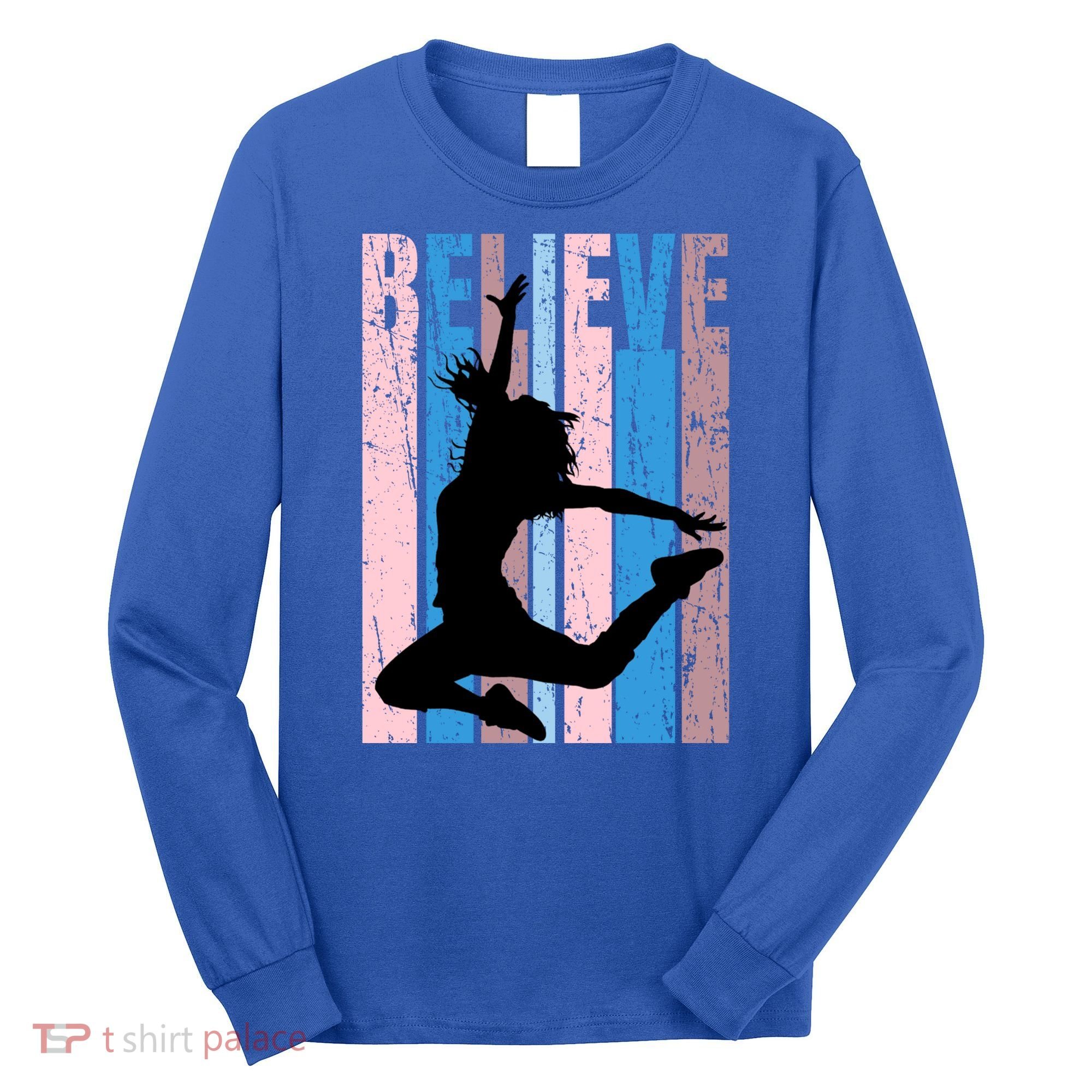 Retro Girls Dance Dancing Dancer Modern Dance Teacher Cool Gift Long Sleeve Shirt