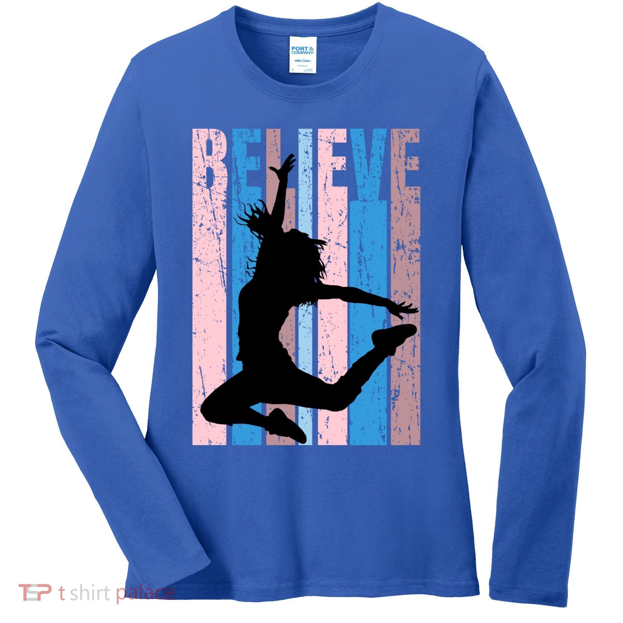 Retro Girls Dance Dancing Dancer Modern Dance Teacher Cool Gift Women's Long Sleeve Shirt
