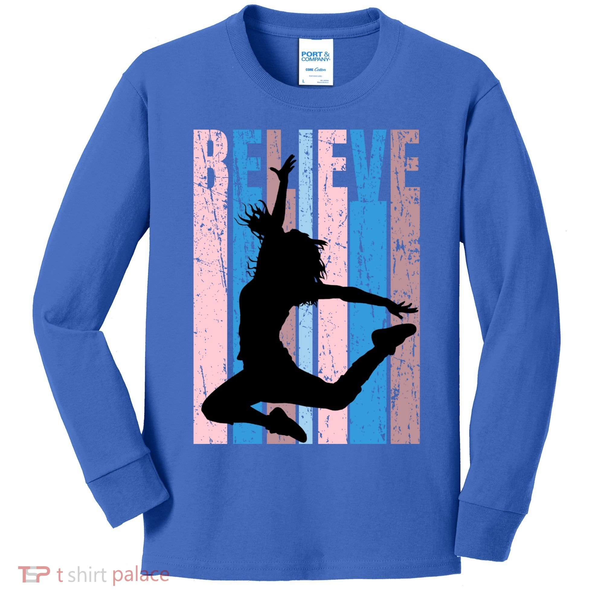 Retro Girls Dance Dancing Dancer Modern Dance Teacher Cool Gift Kids Long Sleeve Shirt