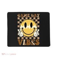 Retro Game Day Vibes Smiley Emoji Football Fan Mousepad thumb 0