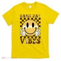 Retro Game Day Vibes Smiley Emoji Football Fan T-Shirt thumb 0