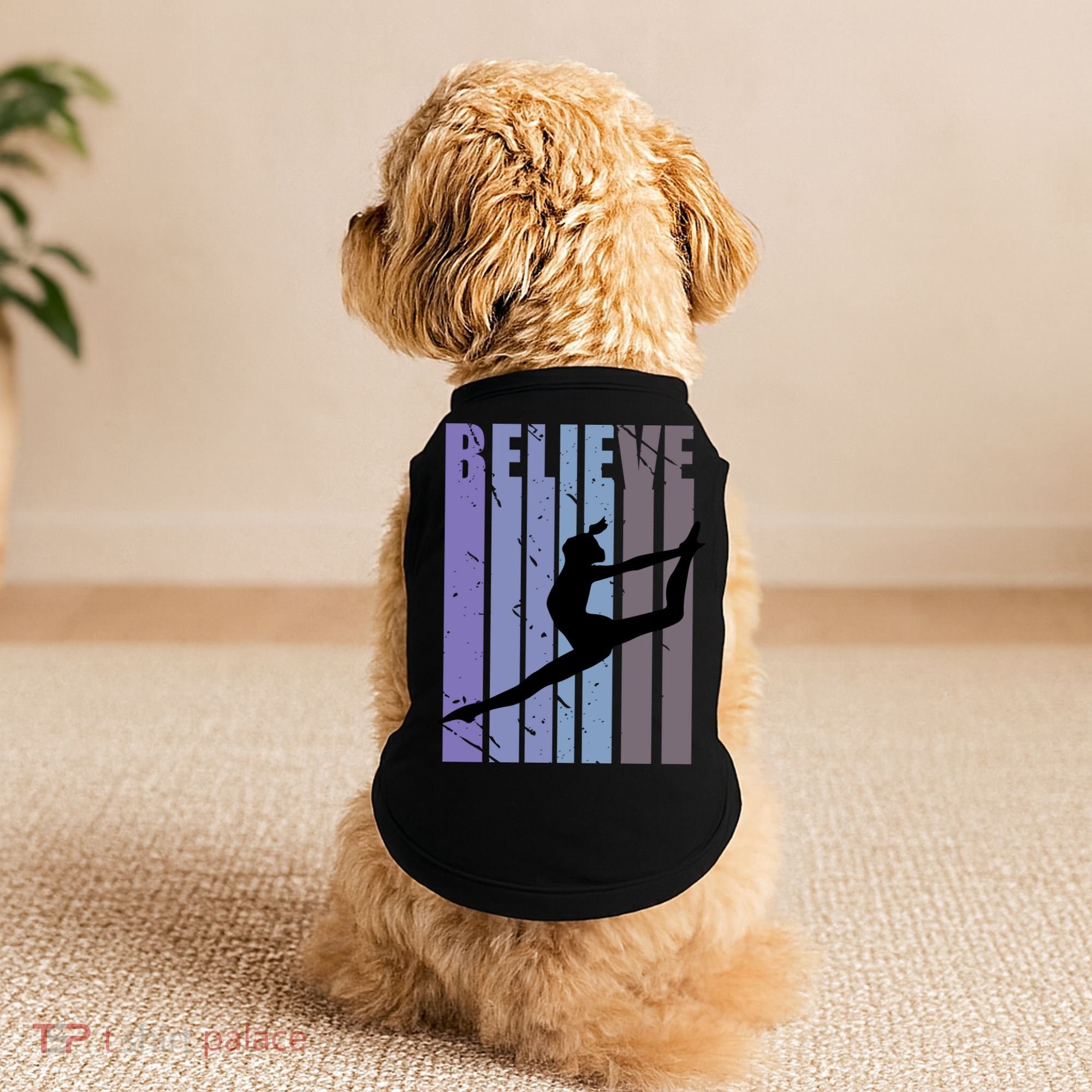 Retro Gymnast Dancing Dancer Gymnastics Girls Gift Doggie Tank