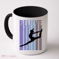 Retro Gymnast Dancing Dancer Gymnastics Girls Gift Coffee Mug thumb 0