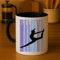 Retro Gymnast Dancing Dancer Gymnastics Girls Gift Coffee Mug thumb 4