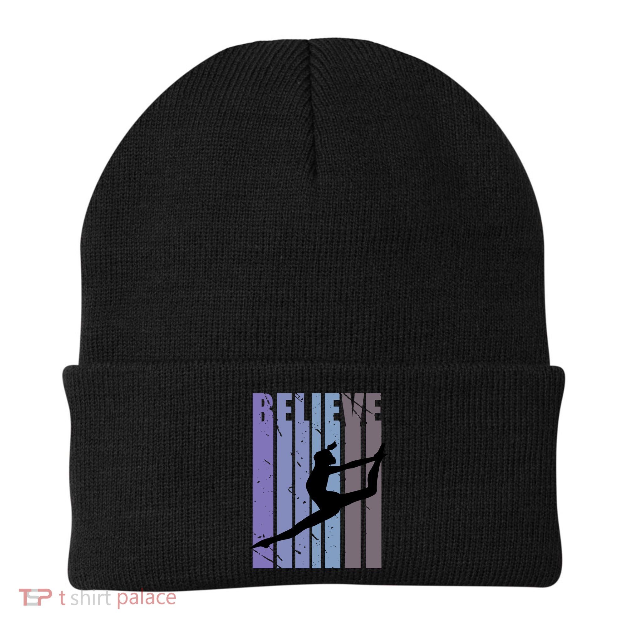 Retro Gymnast Dancing Dancer Gymnastics Girls Gift Beanie
