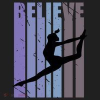 Retro Gymnast Dancing Dancer Gymnastics Girls Gift Beanie thumb 2