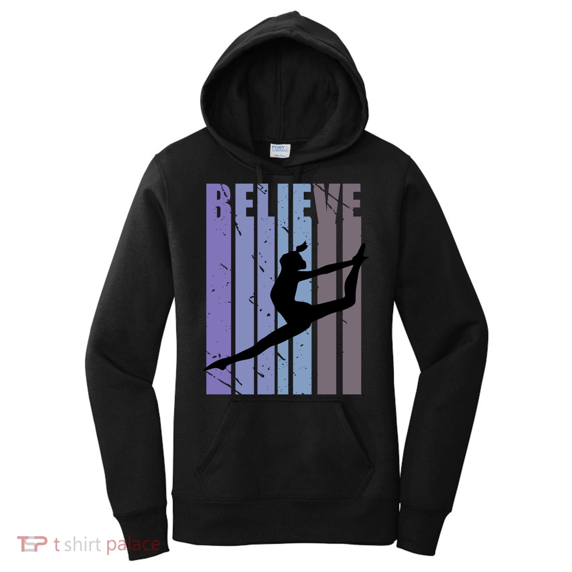 Retro Gymnast Dancing Dancer Gymnastics Girls Gift Women's Hoodie