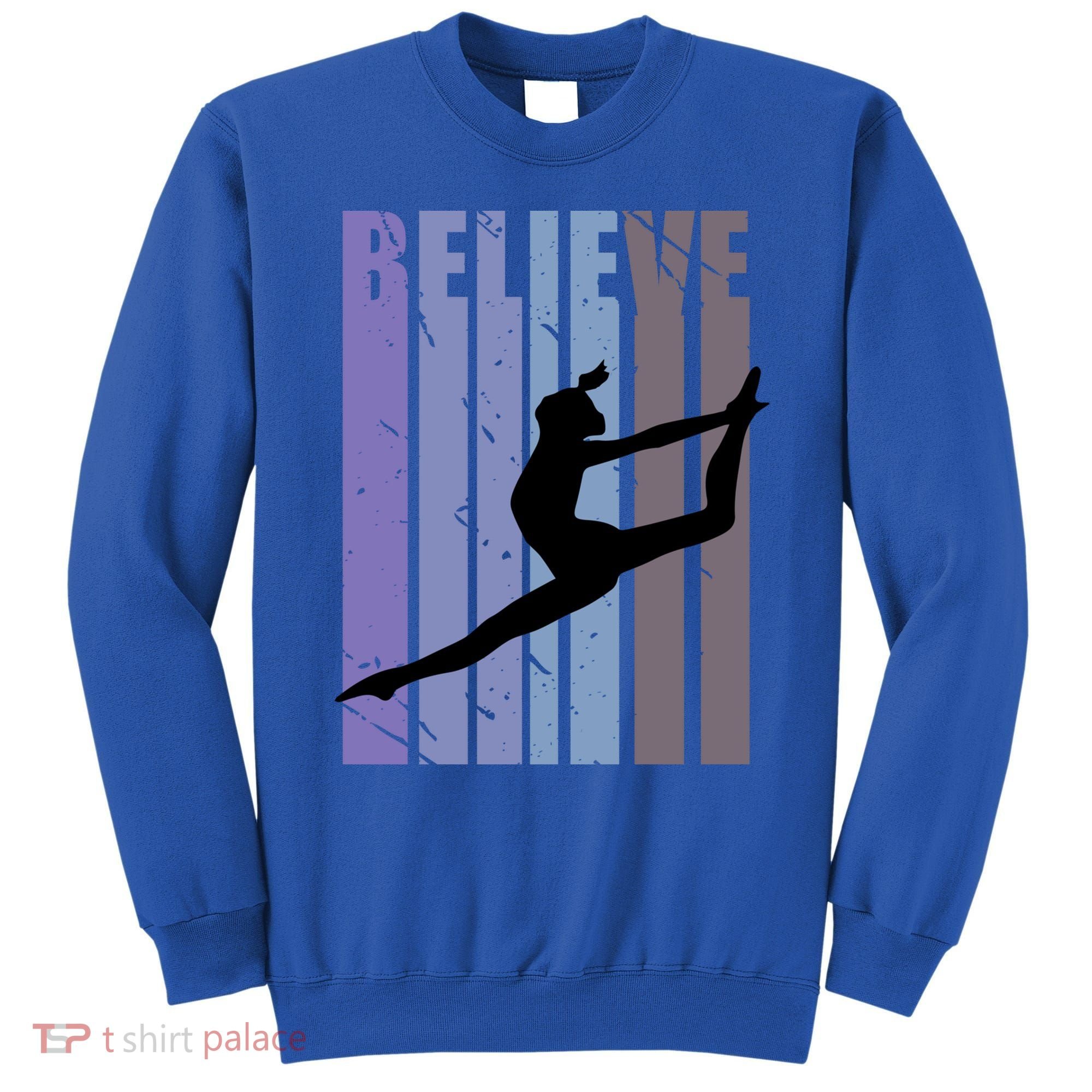 Retro Gymnast Dancing Dancer Gymnastics Girls Gift Sweatshirt