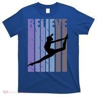 Retro Gymnast Dancing Dancer Gymnastics Girls Gift T-Shirt thumb 0