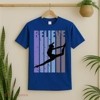Retro Gymnast Dancing Dancer Gymnastics Girls Gift T-Shirt thumb 2