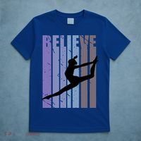 Retro Gymnast Dancing Dancer Gymnastics Girls Gift T-Shirt thumb 5