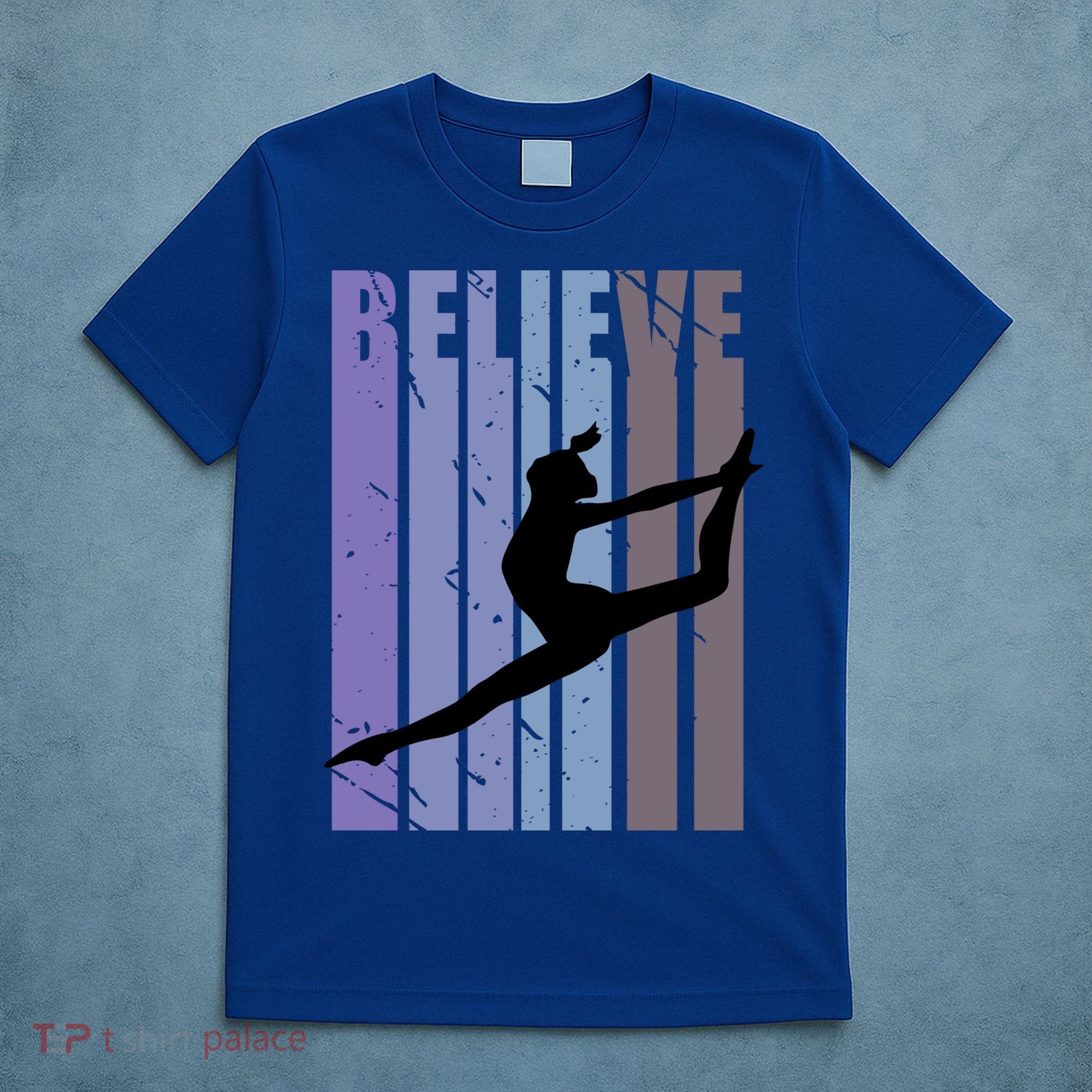 Retro Gymnast Dancing Dancer Gymnastics Girls Gift T-Shirt