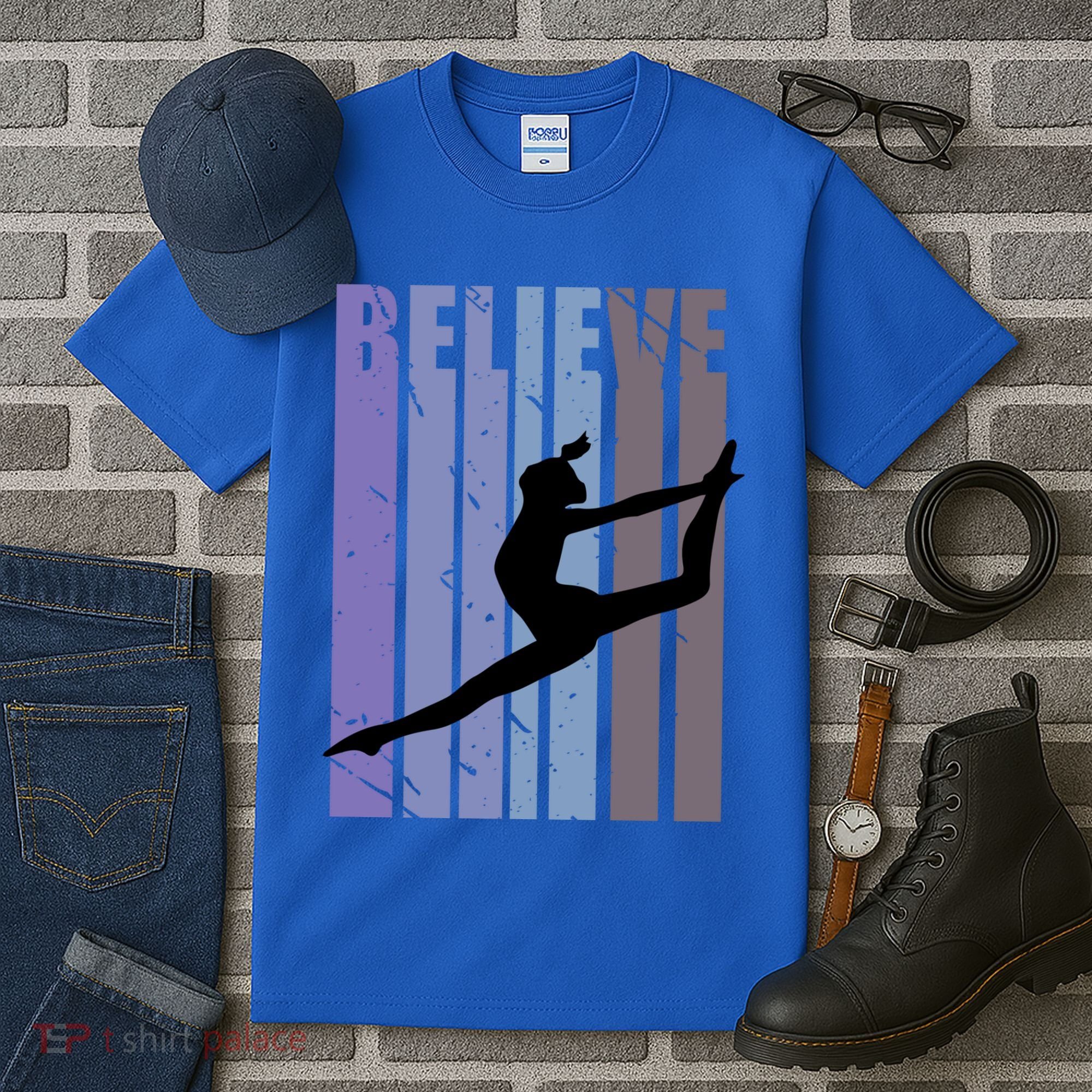 Retro Gymnast Dancing Dancer Gymnastics Girls Gift Tall T-Shirt