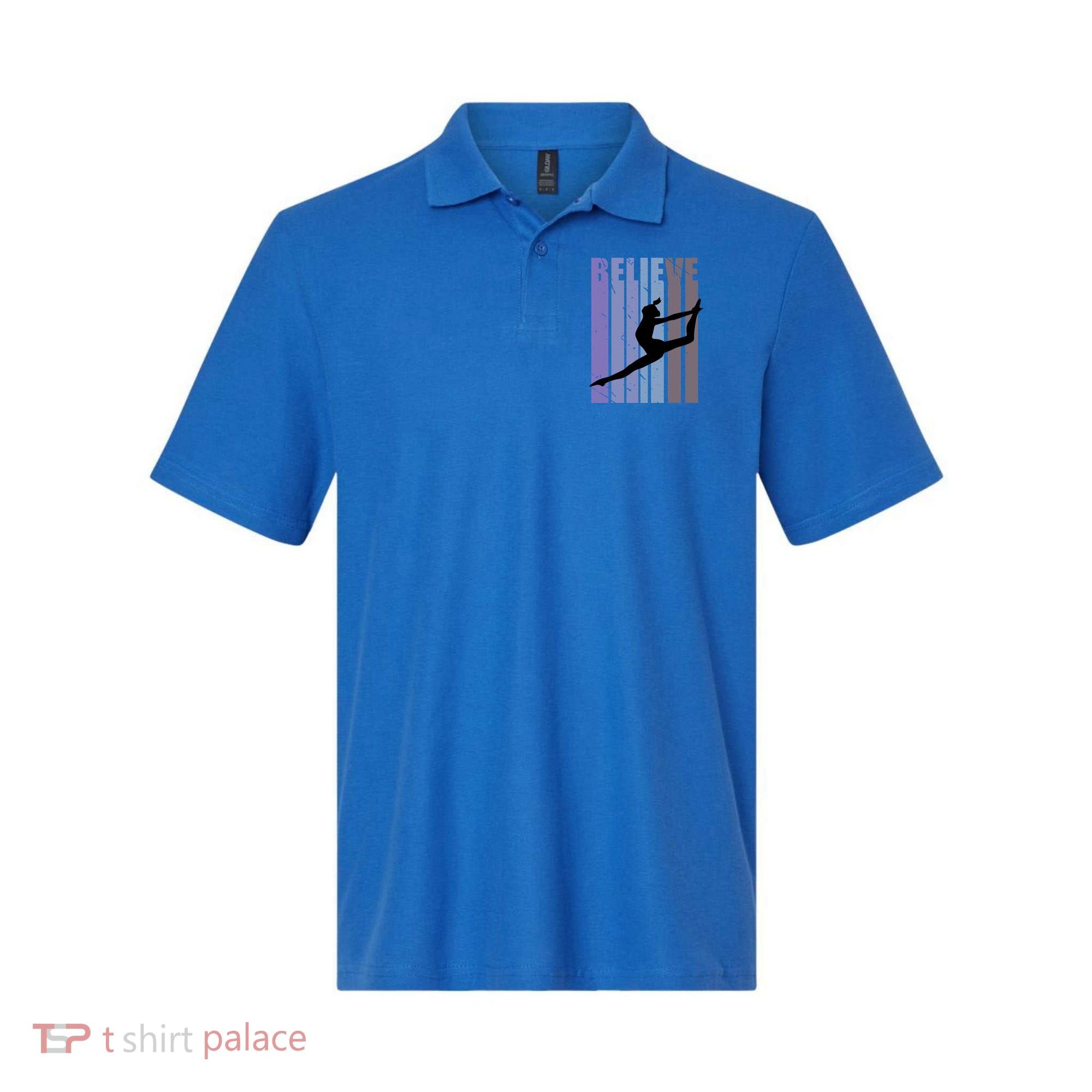 Retro Gymnast Dancing Dancer Gymnastics Girls Gift Polo