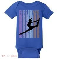 Retro Gymnast Dancing Dancer Gymnastics Girls Gift Baby Bodysuit thumb 0