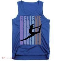 Retro Gymnast Dancing Dancer Gymnastics Girls Gift Tank Top thumb 0