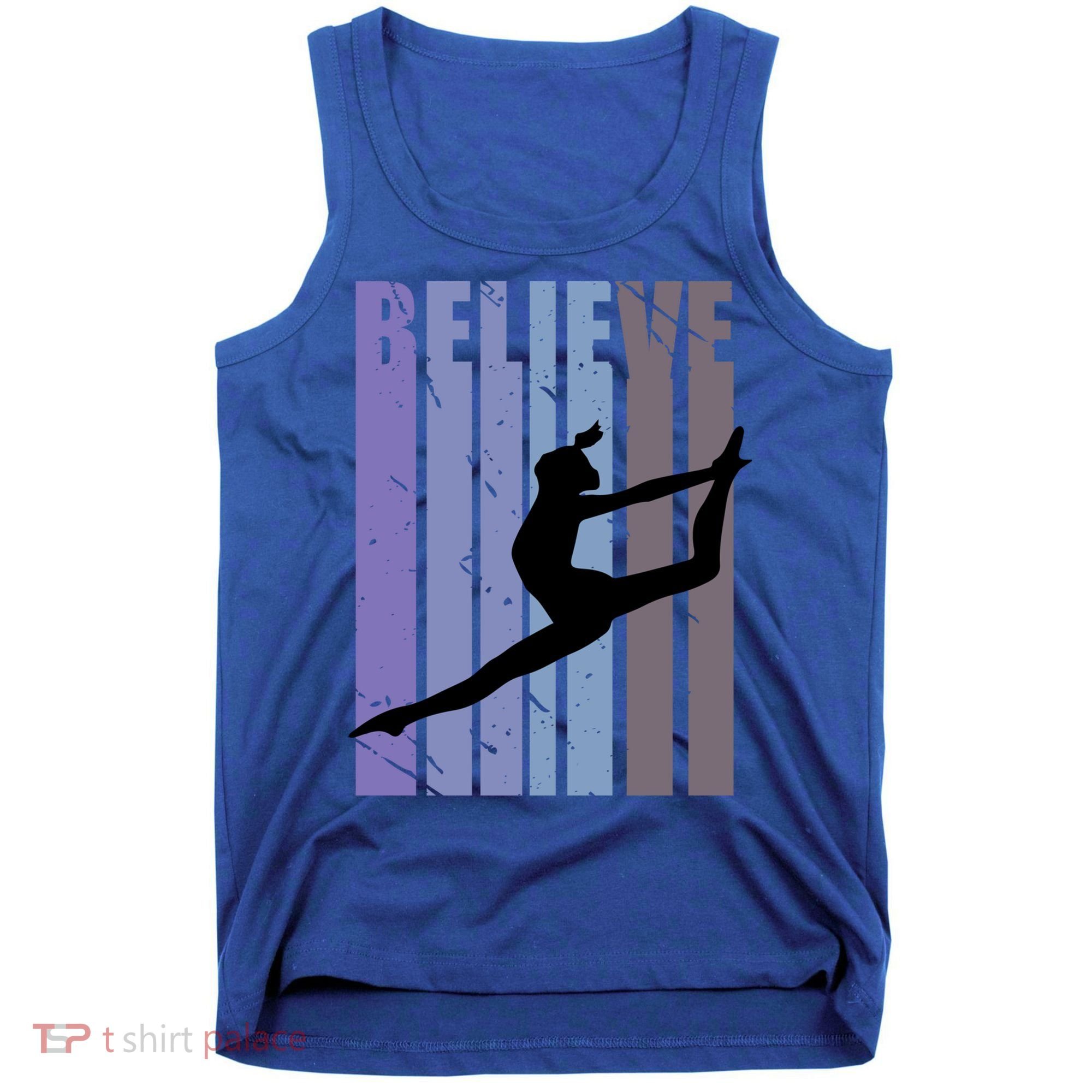 Retro Gymnast Dancing Dancer Gymnastics Girls Gift Tank Top